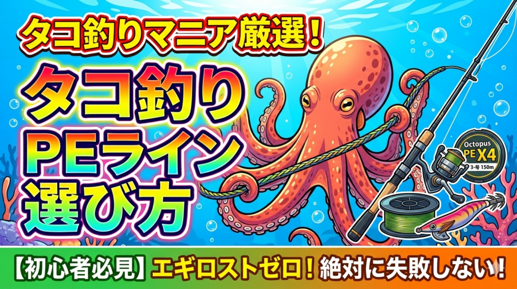 タコ釣り PEライン 選び方【初心者必見】