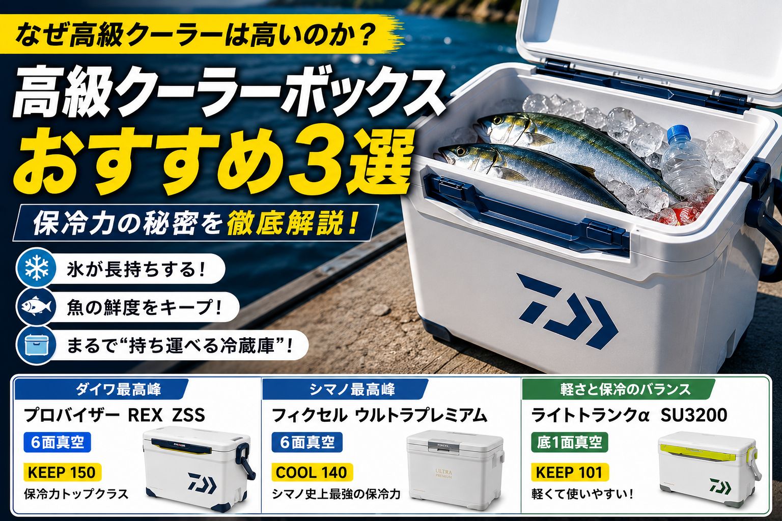 高級クーラーボックスおすすめ3選】なぜ高い？6面真空パネルの保冷力と